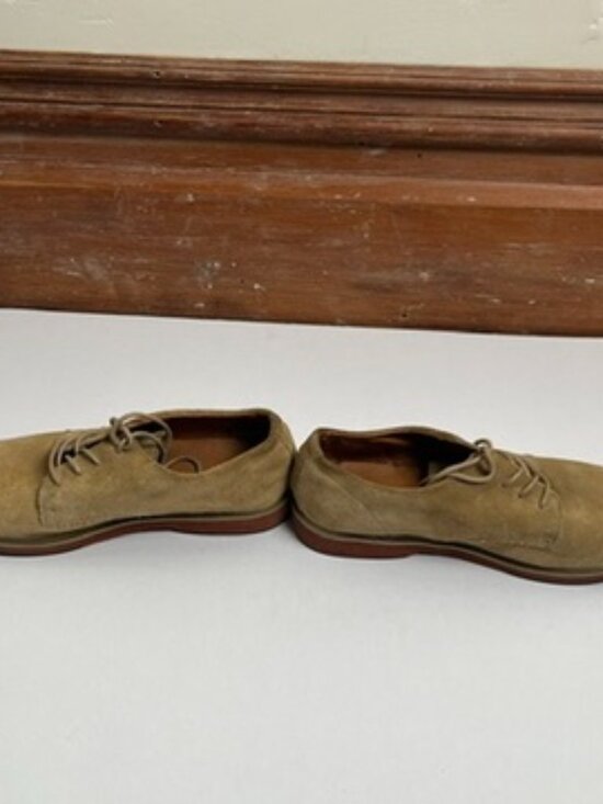 Lands End Tan Suede Casual Oxford 8M main image 4
